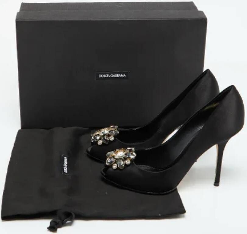 Dolce & Gabbana Pre-owned Satin heels Black Dames