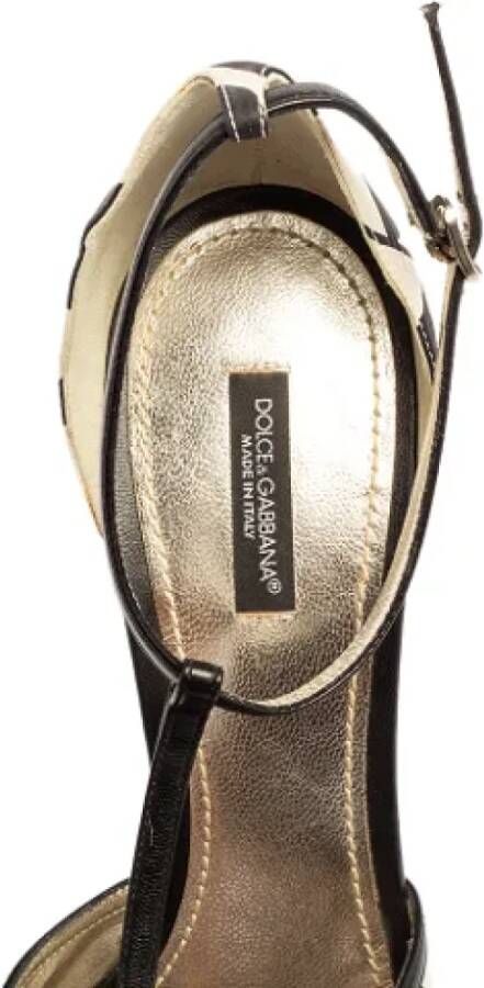 Dolce & Gabbana Pre-owned Satin sandals Black Dames