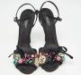 Dolce & Gabbana Pre-owned Satin sandals Black Dames - Thumbnail 3
