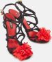 Dolce & Gabbana Pre-owned Satin sandals Black Dames - Thumbnail 4