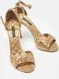 Dolce & Gabbana Pre-owned Satin sandals Yellow Dames - Thumbnail 4