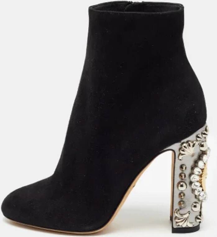 Dolce & Gabbana Pre-owned Suede boots Black Dames