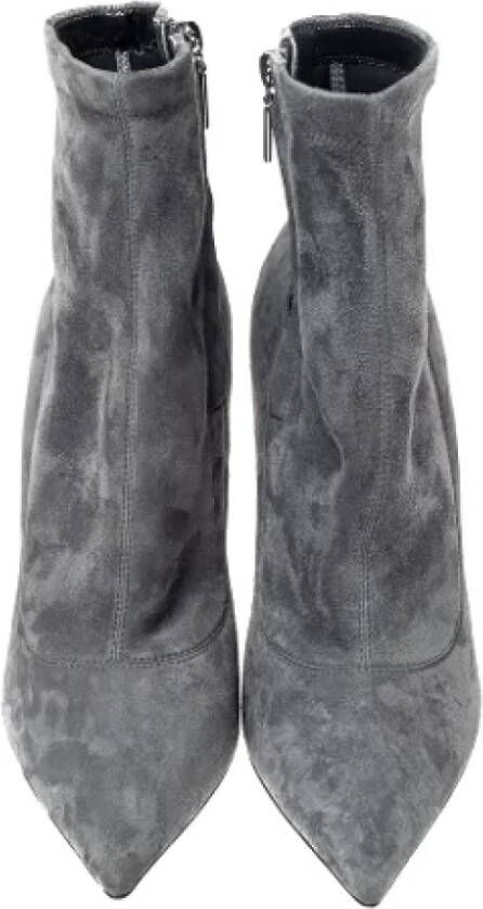 Dolce & Gabbana Pre-owned Suede boots Gray Dames