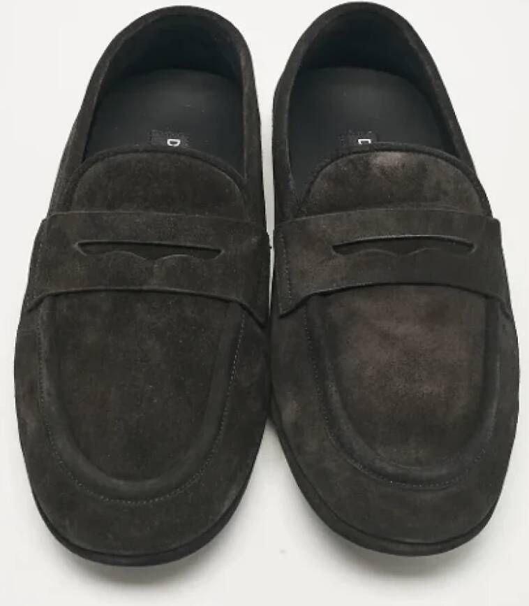 Dolce & Gabbana Pre-owned Suede flats Black Heren