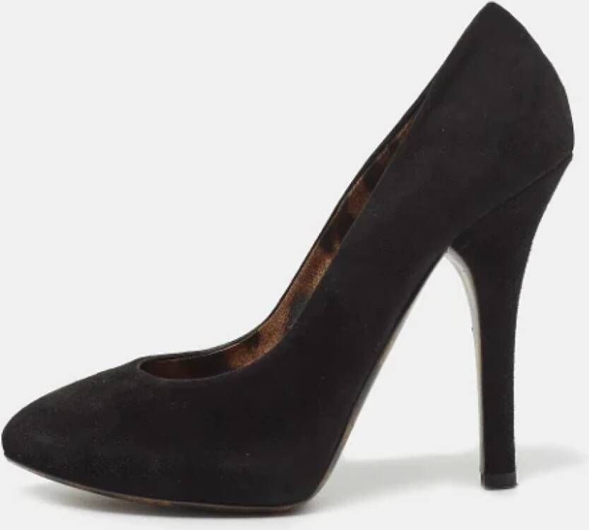 Dolce & Gabbana Pre-owned Suede heels Black Dames