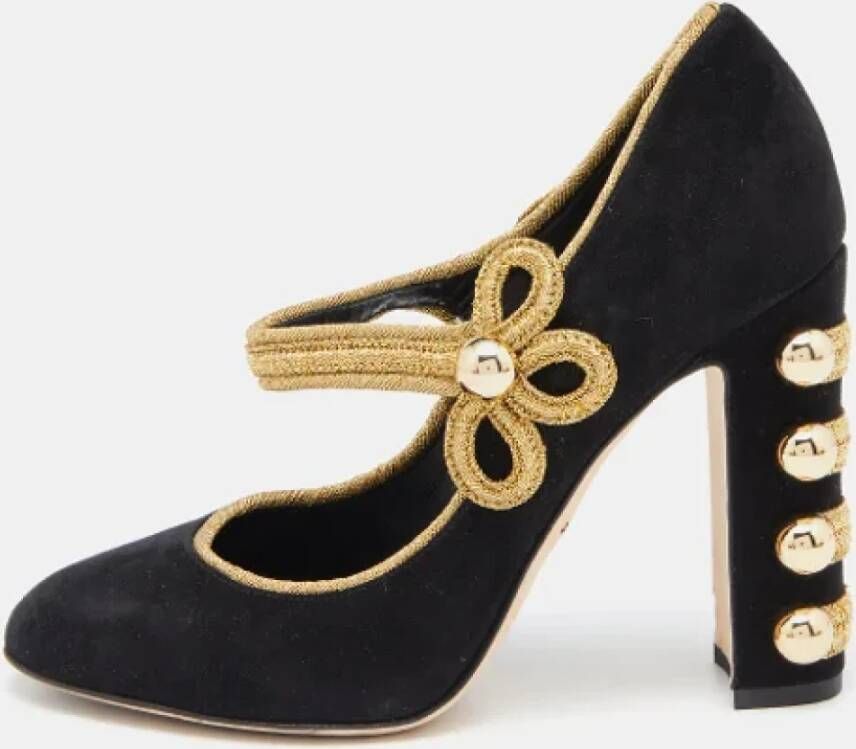 Dolce & Gabbana Pre-owned Suede heels Black Dames