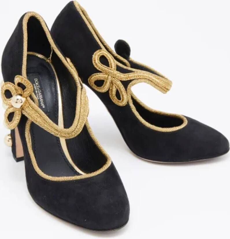 Dolce & Gabbana Pre-owned Suede heels Black Dames