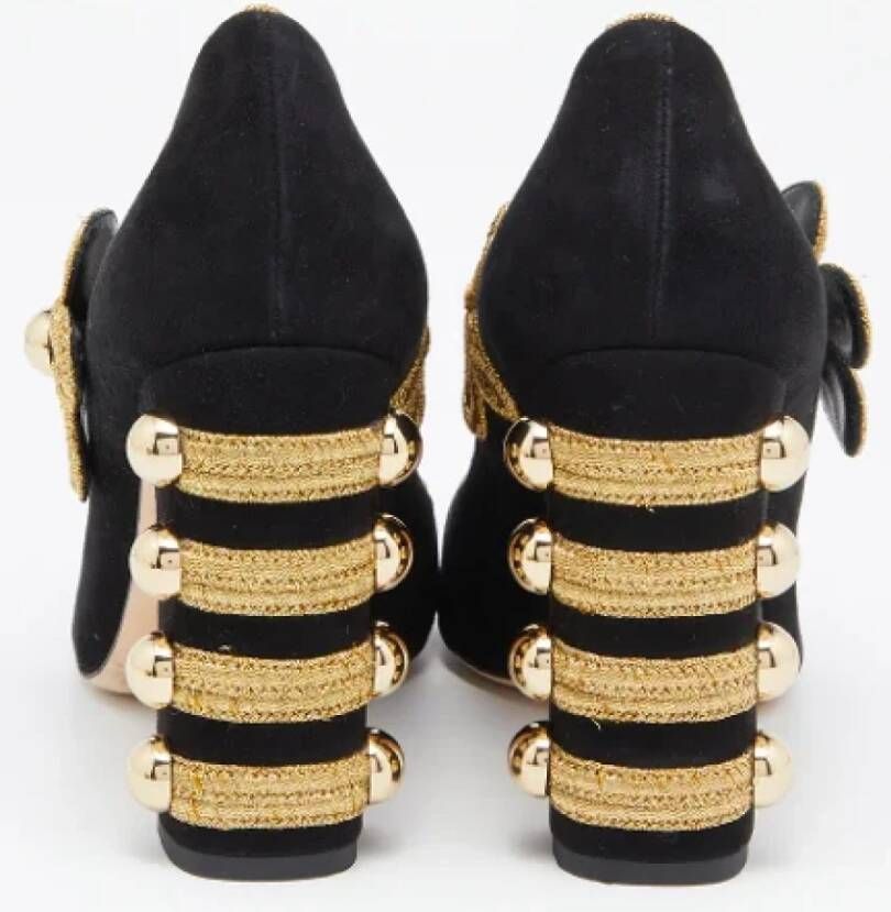 Dolce & Gabbana Pre-owned Suede heels Black Dames