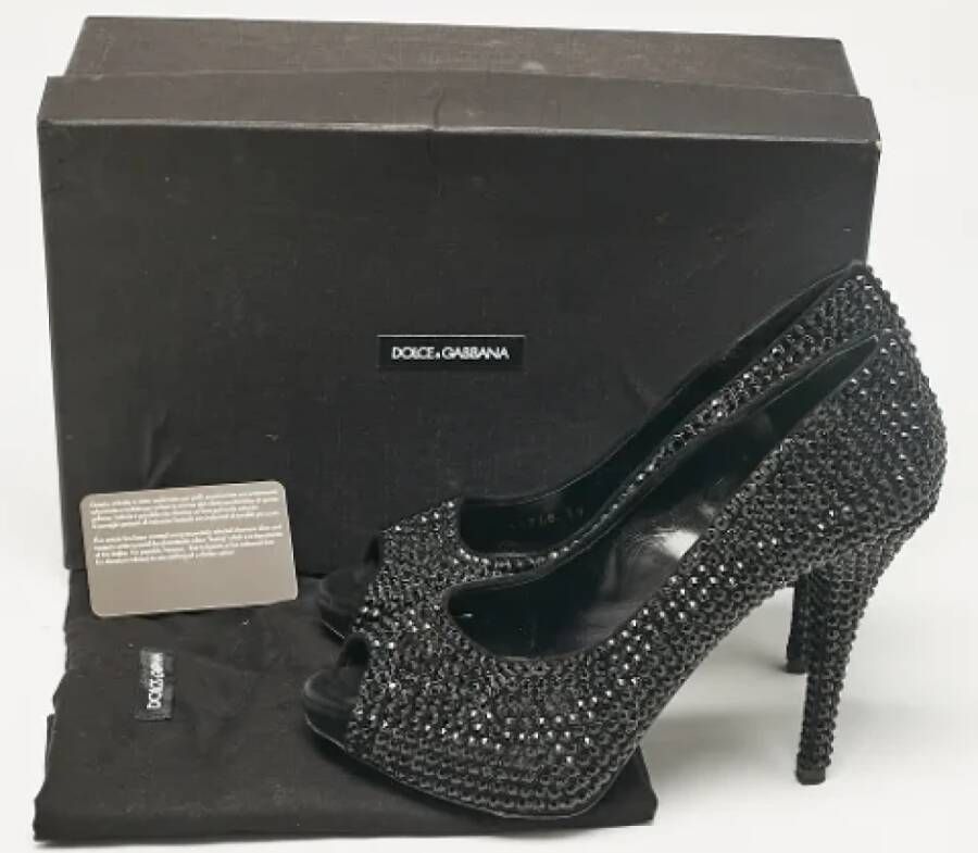 Dolce & Gabbana Pre-owned Suede heels Black Dames