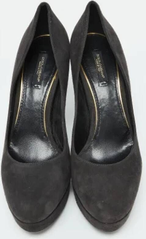 Dolce & Gabbana Pre-owned Suede heels Black Dames