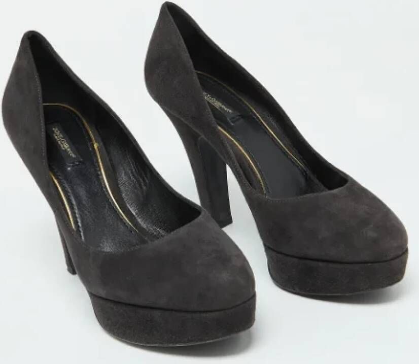 Dolce & Gabbana Pre-owned Suede heels Black Dames