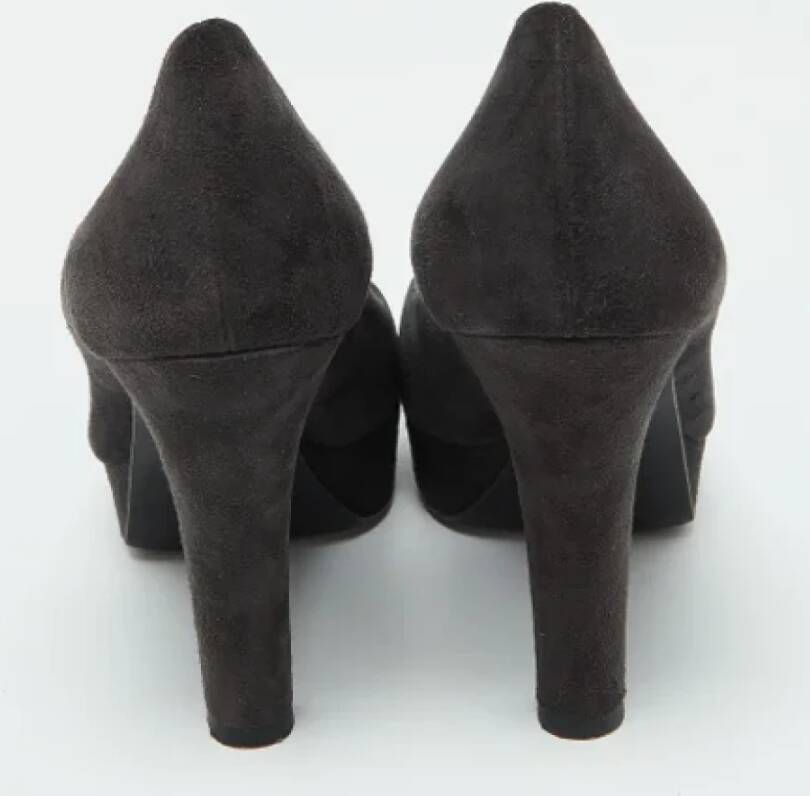 Dolce & Gabbana Pre-owned Suede heels Black Dames