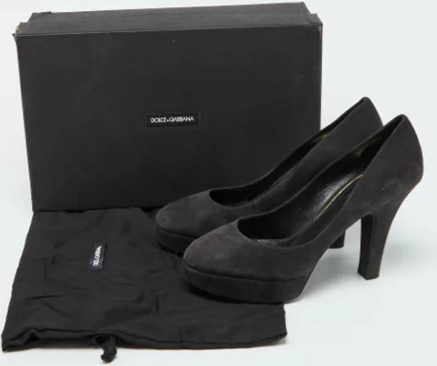 Dolce & Gabbana Pre-owned Suede heels Black Dames