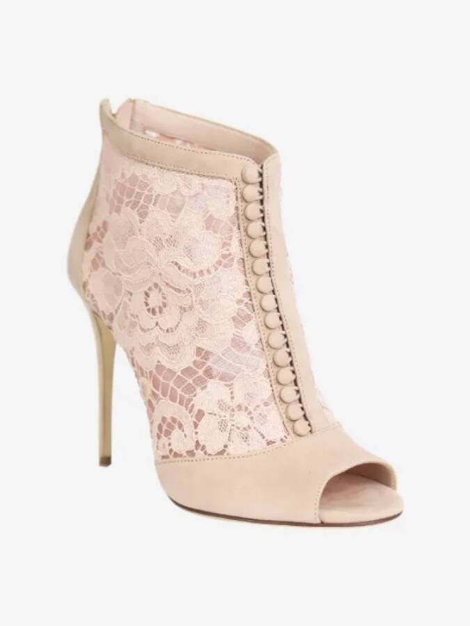 Dolce & Gabbana Pre-owned Suede heels Pink Dames