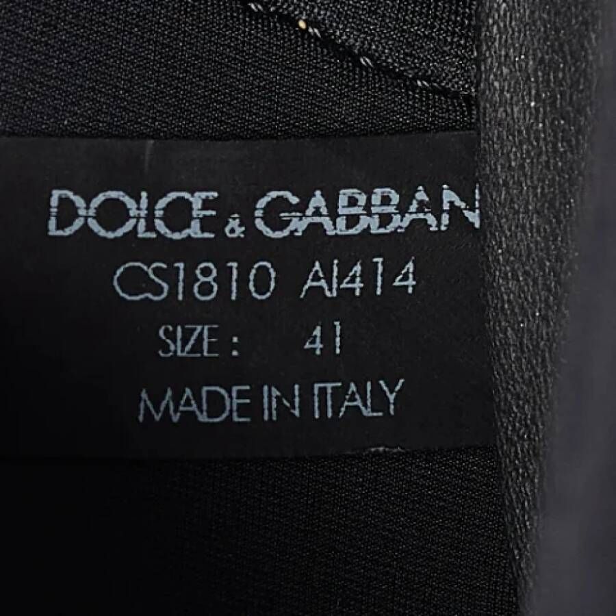 Dolce & Gabbana Pre-owned Suede sneakers Black Heren