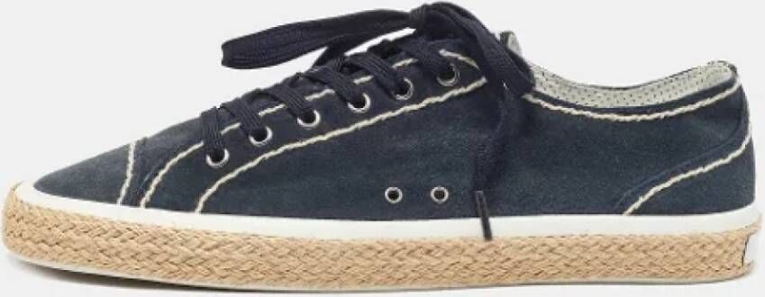 Dolce & Gabbana Pre-owned Suede sneakers Blue Dames