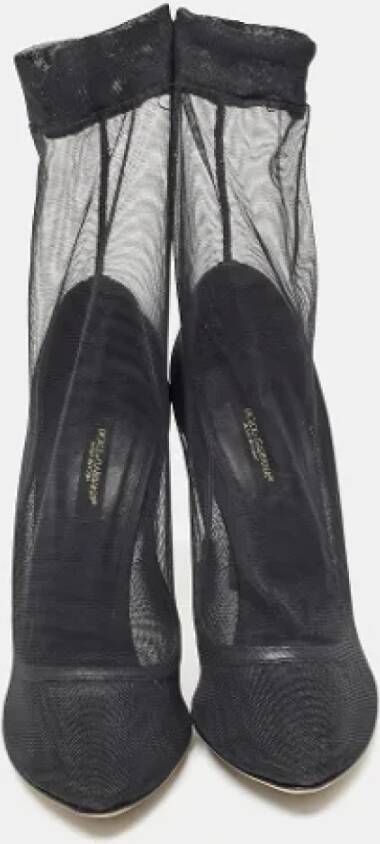 Dolce & Gabbana Pre-owned Tulle boots Black Dames