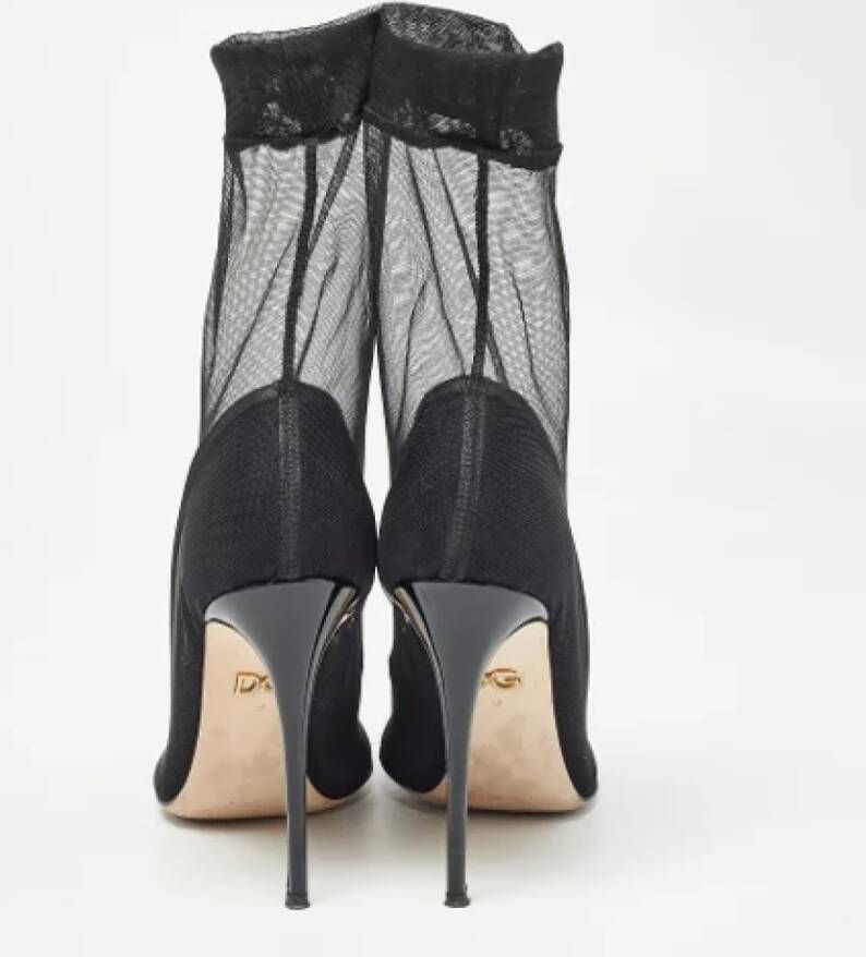 Dolce & Gabbana Pre-owned Tulle boots Black Dames