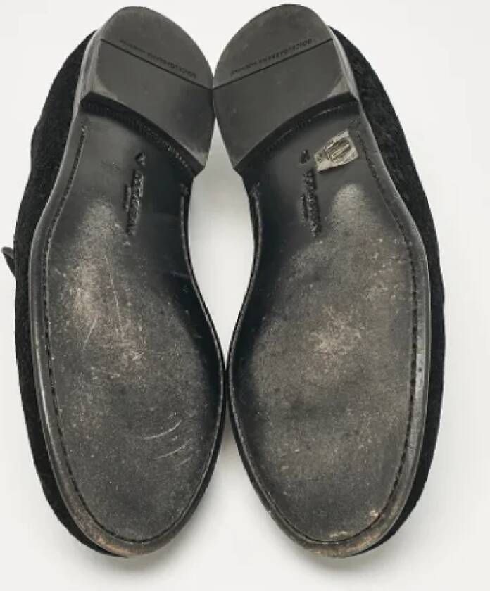 Dolce & Gabbana Pre-owned Velvet flats Black Heren