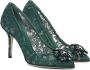 Dolce & Gabbana Hak Décolleté van Kant Mesh Green Dames - Thumbnail 2