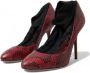 Dolce & Gabbana Rode Leren Kant Amandelvormige Pumps Multicolor Dames - Thumbnail 3