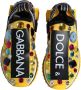 Dolce & Gabbana Rhinestone Lage Sneakers Geel Yellow Dames - Thumbnail 3