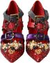 Dolce & Gabbana Rode Kristal Mary Jane Pumps Red Dames - Thumbnail 2