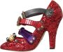 Dolce & Gabbana Rode Kristal Mary Jane Pumps Red Dames - Thumbnail 5