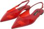 Dolce & Gabbana Rode PVC Slingback Flats Schoenen Red Dames - Thumbnail 3