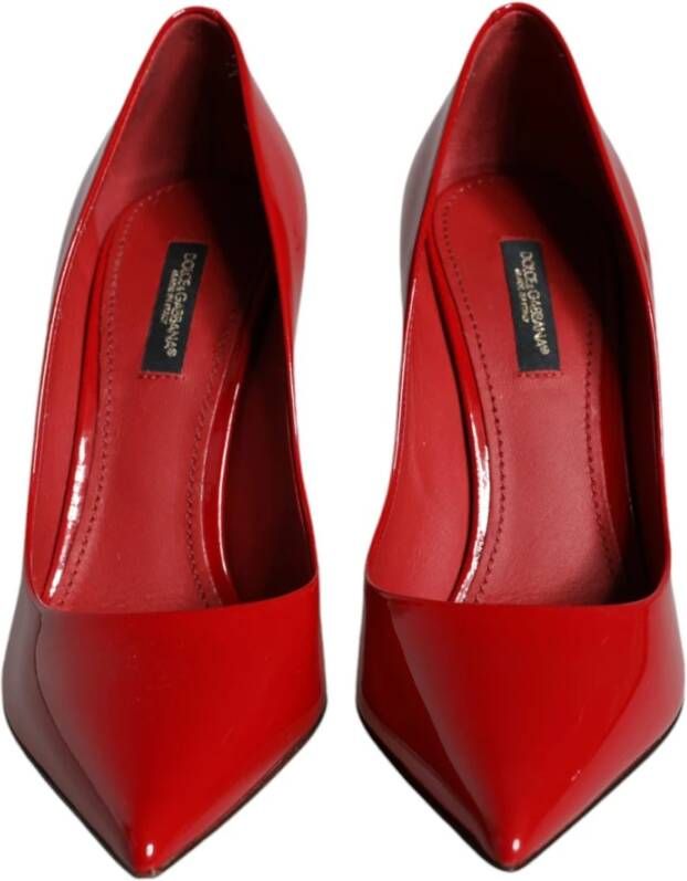 Dolce & Gabbana Rode Lakleren Stiletto Pumps Red Dames