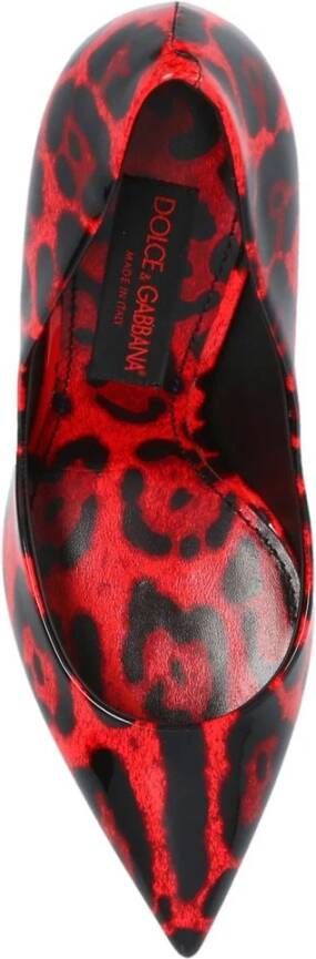 Dolce & Gabbana Rode Leren Kalbslederen Pumps Red Dames