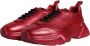 Dolce & Gabbana Rode Leren Lage Sneakers met Logo Red Heren - Thumbnail 4