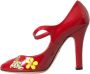 Dolce & Gabbana Rode Leren Versierde Mary Jane Pumps Red Dames - Thumbnail 13