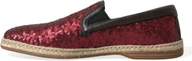 Dolce & Gabbana Rode Loafers Heren Schoenen Red Heren