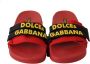 Dolce & Gabbana Rode Logo Slides Outlet Sandalen Red Dames - Thumbnail 7