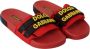 Dolce & Gabbana Rode Logo Slides Outlet Sandalen Red Dames - Thumbnail 8