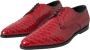 Dolce & Gabbana Rode Python Leren Derby Formele Schoenen Red Heren - Thumbnail 3