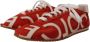 Dolce & Gabbana Rood Wit Leren Casual Sneakers Schoenen White - Thumbnail 12