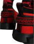 Dolce & Gabbana Rood Zwart High Top Sneakers Logo Red Heren - Thumbnail 6