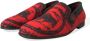 Dolce & Gabbana Rood Zwart Luipaard Loafers Sneakers Schoenen Multicolor Heren - Thumbnail 10