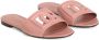 Dolce & Gabbana Roze leren slide sandalen DG Millennials Pink Dames - Thumbnail 13