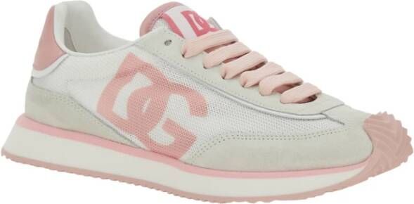 Dolce & Gabbana Roze Hardloopschoenen met Logodetail Pink Dames