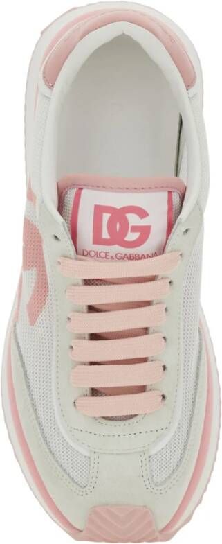 Dolce & Gabbana Roze Hardloopschoenen met Logodetail Pink Dames