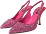 Dolce & Gabbana Roze Kristal Slingback Hakken Sandalen Pink Dames - Thumbnail 3