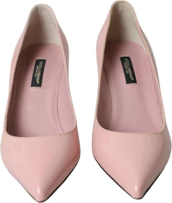 Dolce & Gabbana Roze Lakleren Hakken Pumps Pink Dames