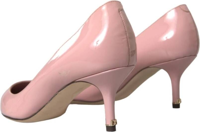 Dolce & Gabbana Roze Lakleren Hakken Pumps Pink Dames