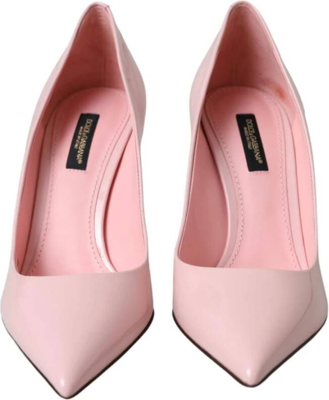 Dolce & Gabbana Roze Lakleren Stiletto Pumps Pink Dames