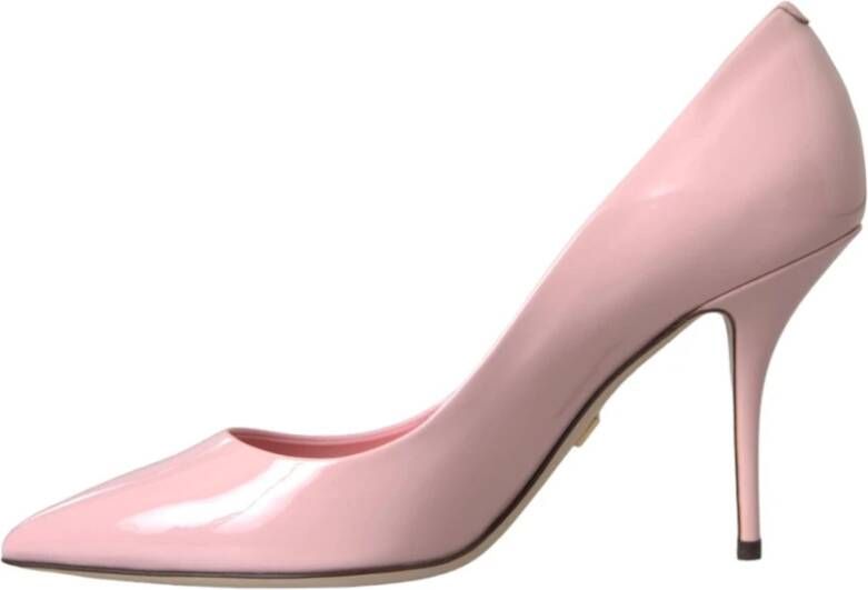 Dolce & Gabbana Roze Lakleren Stiletto Pumps Pink Dames