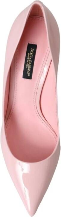 Dolce & Gabbana Roze Lakleren Stiletto Pumps Pink Dames