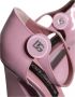 Dolce & Gabbana Roze leren enkelband sandalen Pink Dames - Thumbnail 6